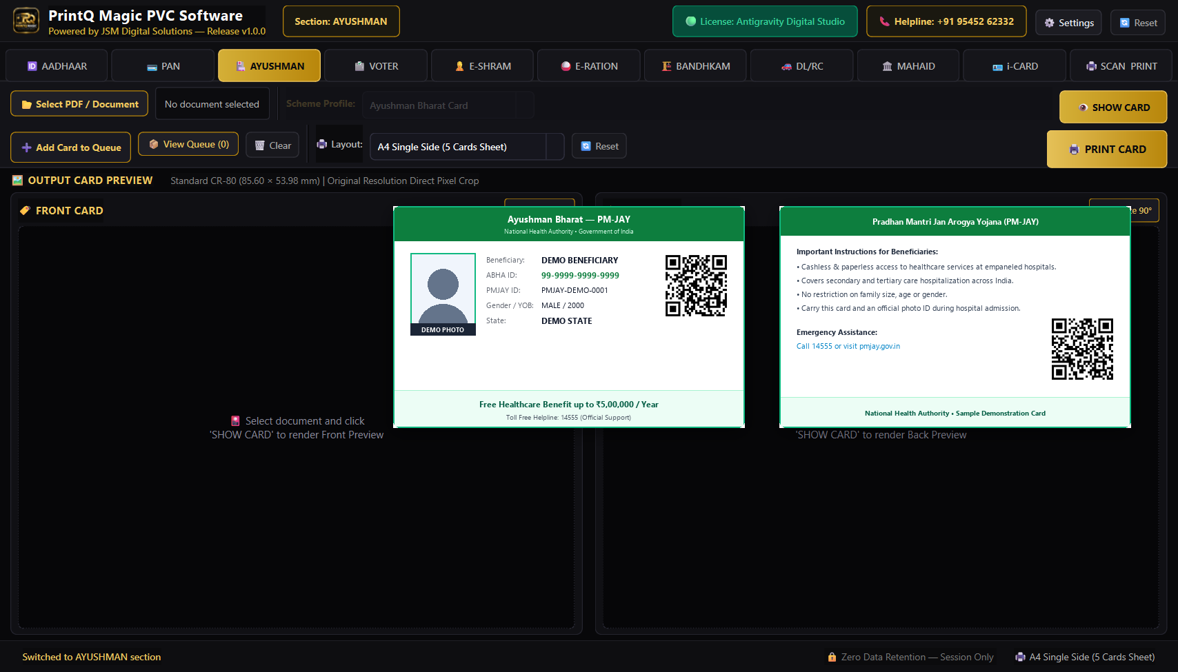 Ayushman Card Extraction